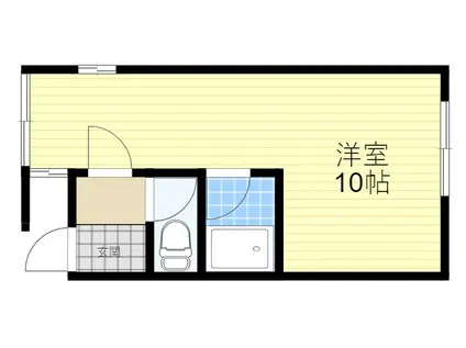 NAKAMURAマンション(ワンルーム/1階)の間取り写真