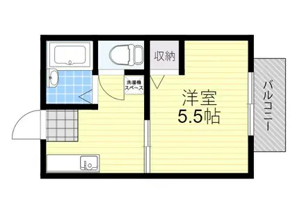 田中 ハイツ(1K/2階)の間取り写真