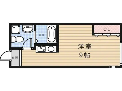 めぞん・ど・それいゆ(1K/3階)の間取り写真