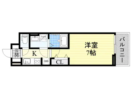 メゾン ドゥ テオ(1K/2階)の間取り写真