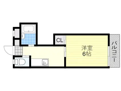 第3モン・セ・リバア(1K/1階)の間取り写真