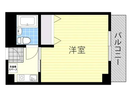 第2ヤングハイツ小野原(1K/2階)の間取り写真