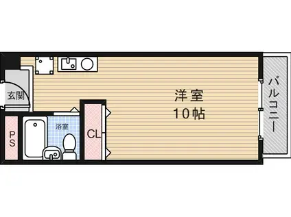 レクサス17(ワンルーム/2階)の間取り写真