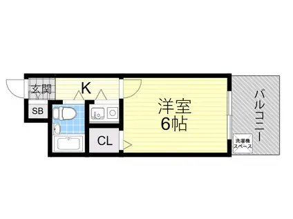 ペンギンメディアボックス(1K/2階)の間取り写真