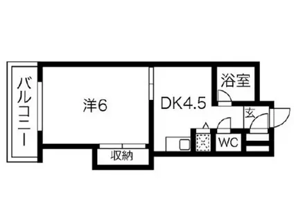 コージーコートYODOI-Ⅰ(1DK/3階)の間取り写真