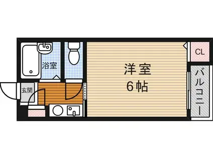 サニープレース桜井(1K/2階)の間取り写真