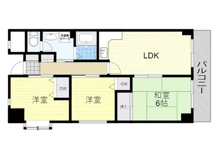 サンパレス桃山台(3LDK/3階)の間取り写真