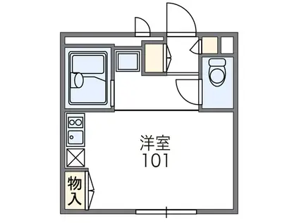 COMFORT HOUSE(1K/2階)の間取り写真