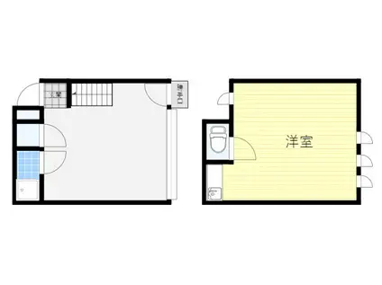 玉井町Garage House(ワンルーム)の間取り写真