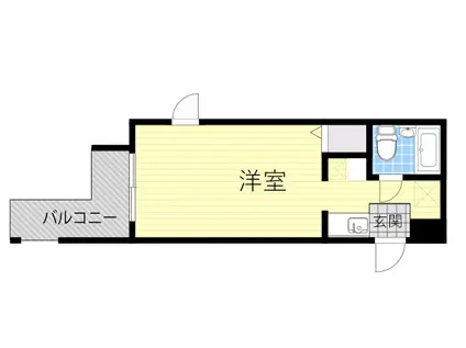 セジュール服部(ワンルーム/2階)の間取り写真
