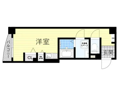 サニーハウス豊中(ワンルーム/3階)の間取り写真