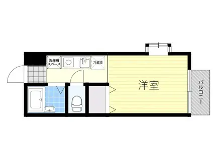 クイーンズコート豊島(ワンルーム/1階)の間取り写真