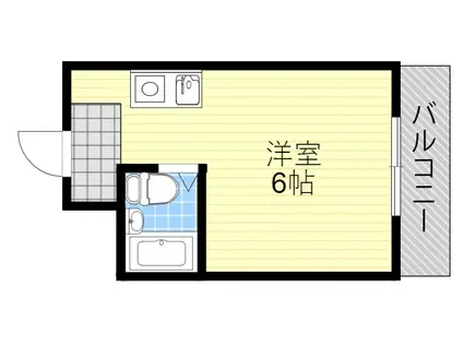 プレアール吹田泉町(ワンルーム/2階)の間取り写真