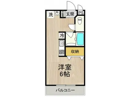 COCORO吹田(ワンルーム/1階)の間取り写真