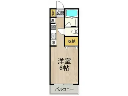 COCORO吹田(ワンルーム/3階)の間取り写真