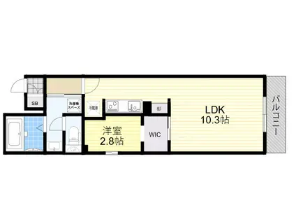 BLANCOSTA THE CLASS(1LDK/1階)の間取り写真