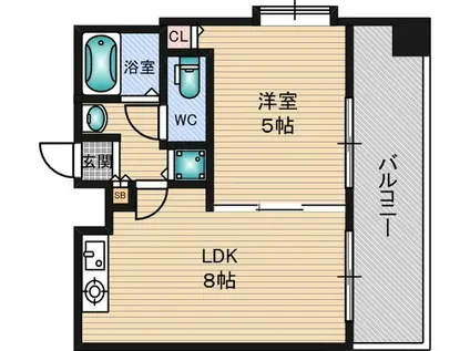 CITYLIFEプレサンス新大阪(1LDK/10階)の間取り写真
