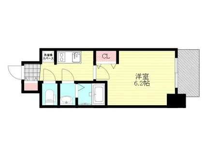 プレサンス東三国駅前グランクラス(1K/2階)の間取り写真