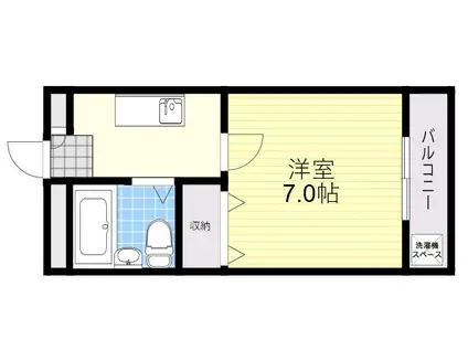 ZONE 1/F PART1(1K/3階)の間取り写真