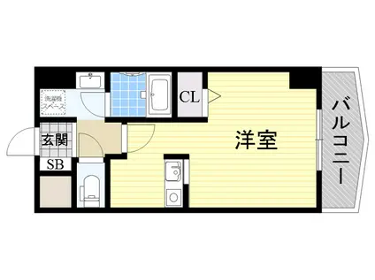 ノルデンハイム新大阪Ⅱ(ワンルーム/10階)の間取り写真