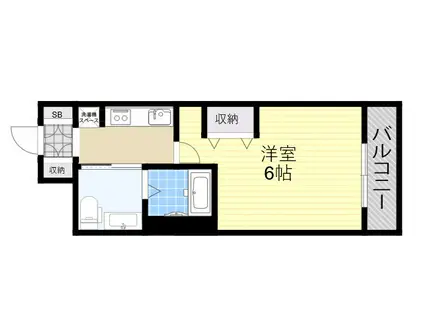 エステムコート新大阪11リンクス(1K/10階)の間取り写真
