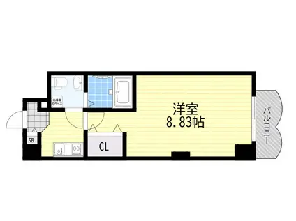 セレニテ新大阪弐番館(1K/12階)の間取り写真