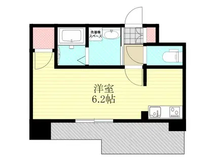 プレサンス東三国エンブレイス(ワンルーム/9階)の間取り写真