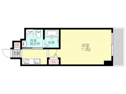 エグゼ新大阪南(1K/4階)の間取り写真