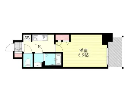 プレサンスOSAKA西中島リエゾン(1K/4階)の間取り写真