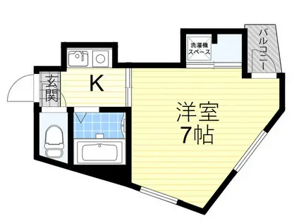 フェアリーコート(1K/3階)の間取り写真