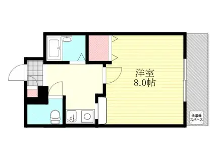 プレジデント瑞光(1K/2階)の間取り写真