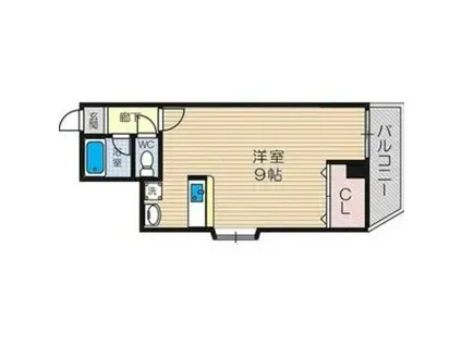 ラパンジール塚本(ワンルーム/5階)の間取り写真