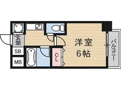 エスティライフ新大阪(1K/8階)の間取り写真