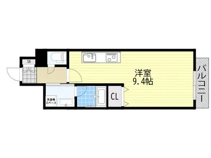 エルセレーノ東三国(ワンルーム/6階)の間取り写真