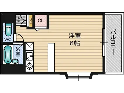 フェリシダ(1K/3階)の間取り写真
