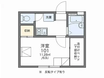 アズール新大阪(1K/1階)の間取り写真