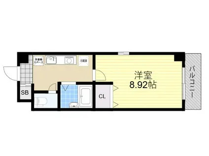アルビオン新北野(1K/5階)の間取り写真