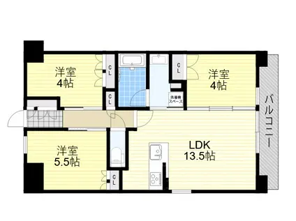 アーバンパーク淡路(3LDK/2階)の間取り写真