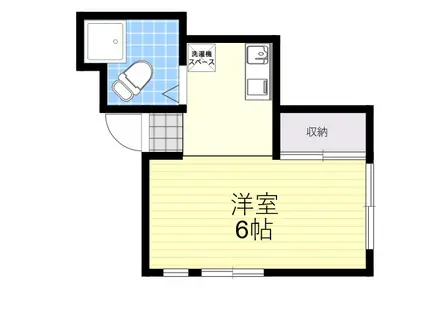 フローラ岸部(1K/2階)の間取り写真