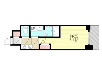 エスリード新大阪ラヴァーグ(1K/8階)の間取り写真