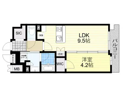 STANDZ新大阪(1LDK/2階)の間取り写真