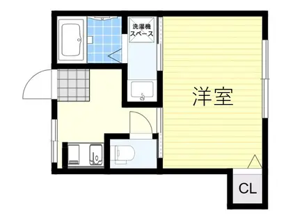ADVANCE1(1K/1階)の間取り写真