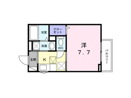 コンテ石橋(1K/1階)の間取り写真