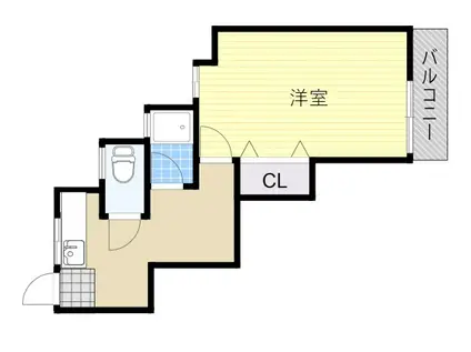 コーポディオ(1DK/1階)の間取り写真