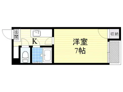フジイマンション(1K/2階)の間取り写真