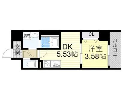 SERIE東淀川(1DK/7階)の間取り写真