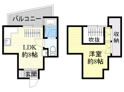 インペリアル21(1LDK/4階)の間取り写真