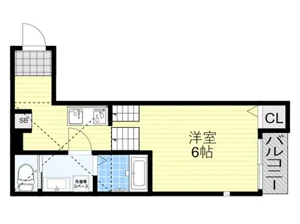 ハーモニーテラス花川Ⅲ(1K/1階)の間取り写真