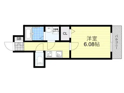 ARCA正雀(1K/2階)の間取り写真