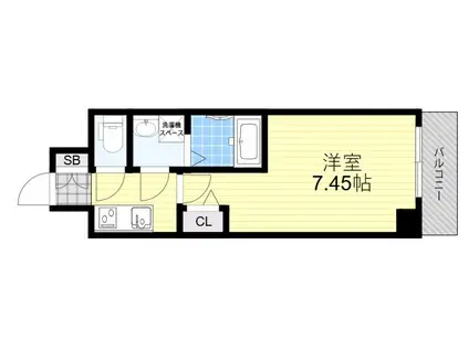 ARCA正雀(1K/2階)の間取り写真